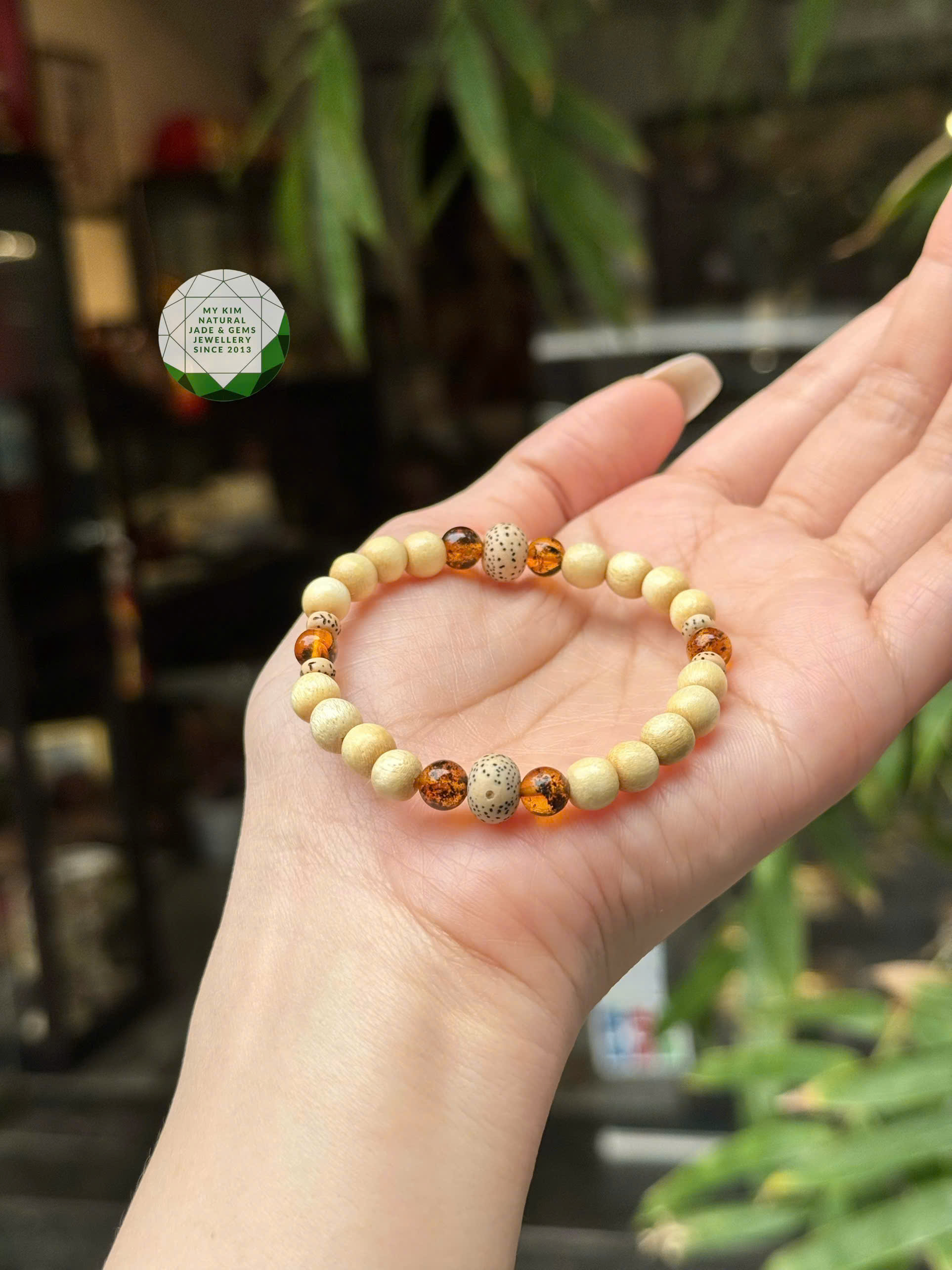 🌿 VÒNG GỖ DÂU TẰM MIX BỒ ĐỀ & HỔ PHÁCH – LỜI CHÚC BÌNH AN CHO BÉ 🌿