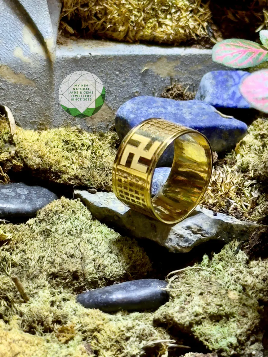 Nhẫn Bát Nhã Tâm Kinh Vàng 10K – Biểu Tượng Trí Tuệ và Bình An