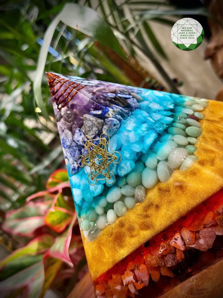✨ Tháp Năng Lượng Orgonite  7 Màu