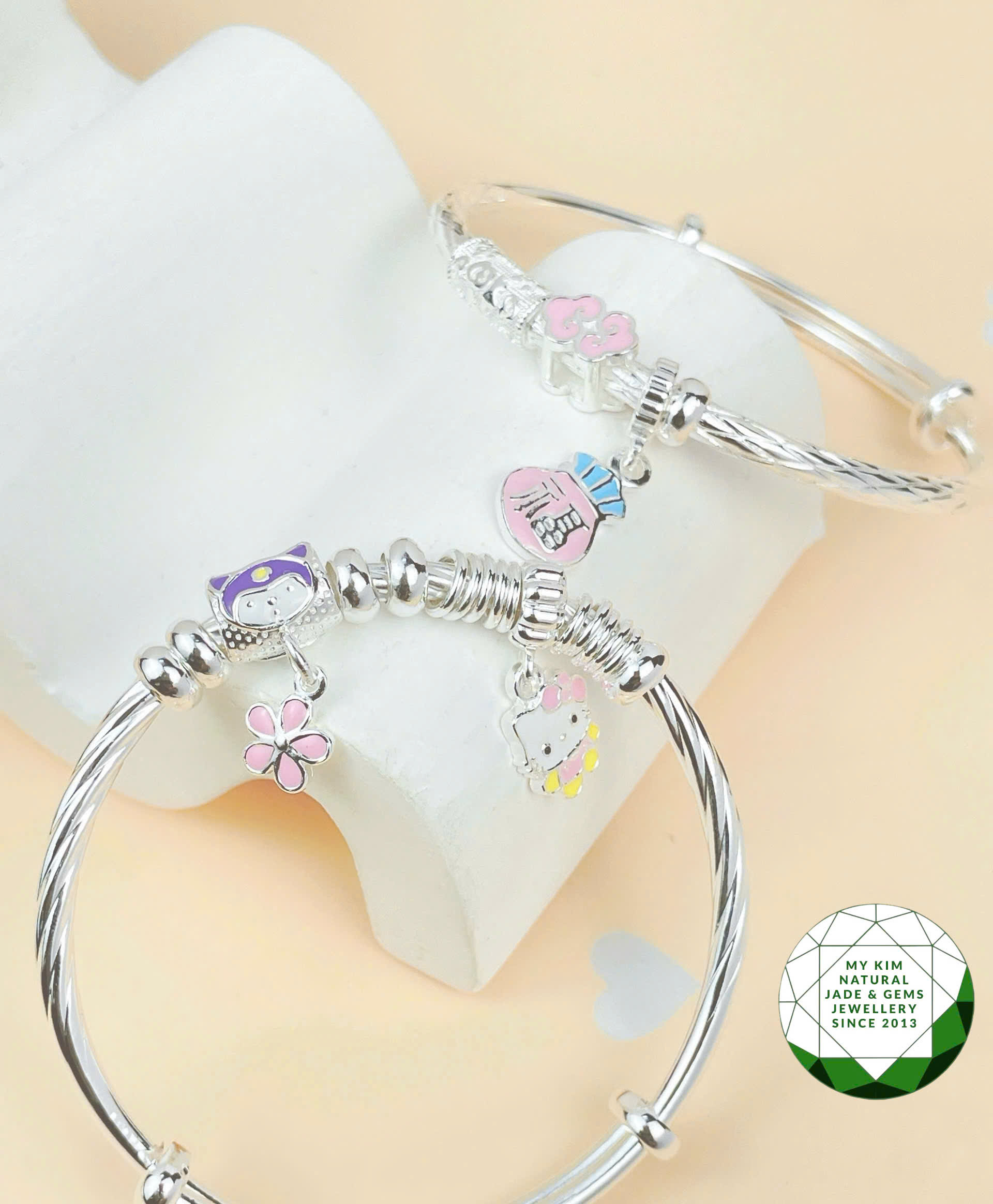 BST LẮC TAY BẠC CAO CẤP CHO BÉ 