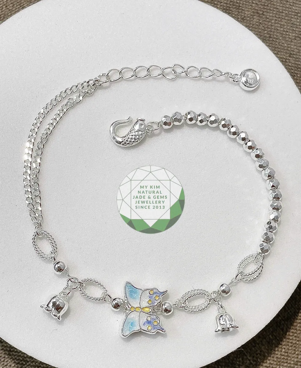 BST Lắc Tay Bạc Cao Cấp Cho Nữ - Hoa Văn Cổ Điển