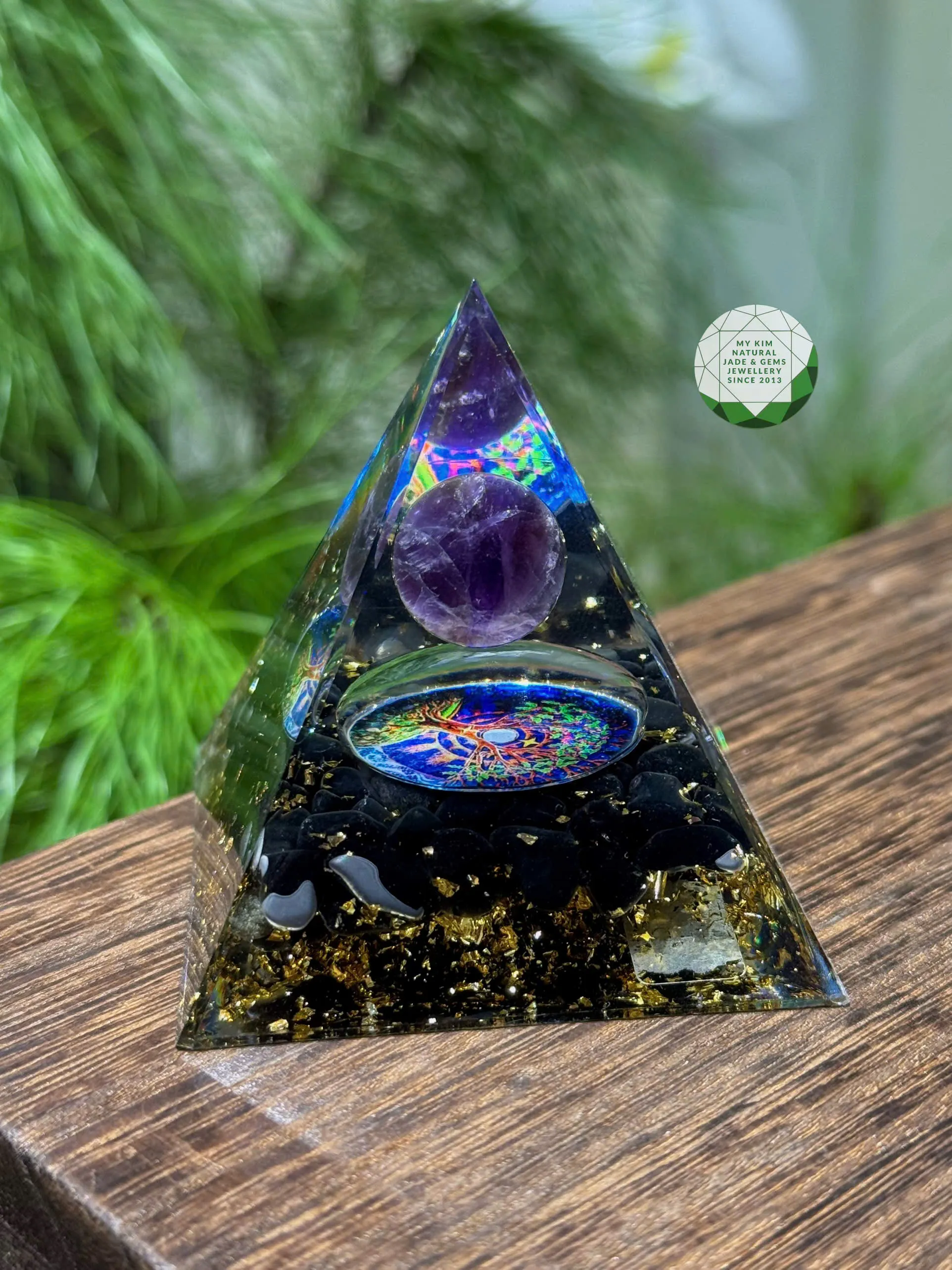 🔺 Kim Tự Tháp Năng Lượng Orgonite Resin – Nhỏ gọn, tinh tế 🔺
