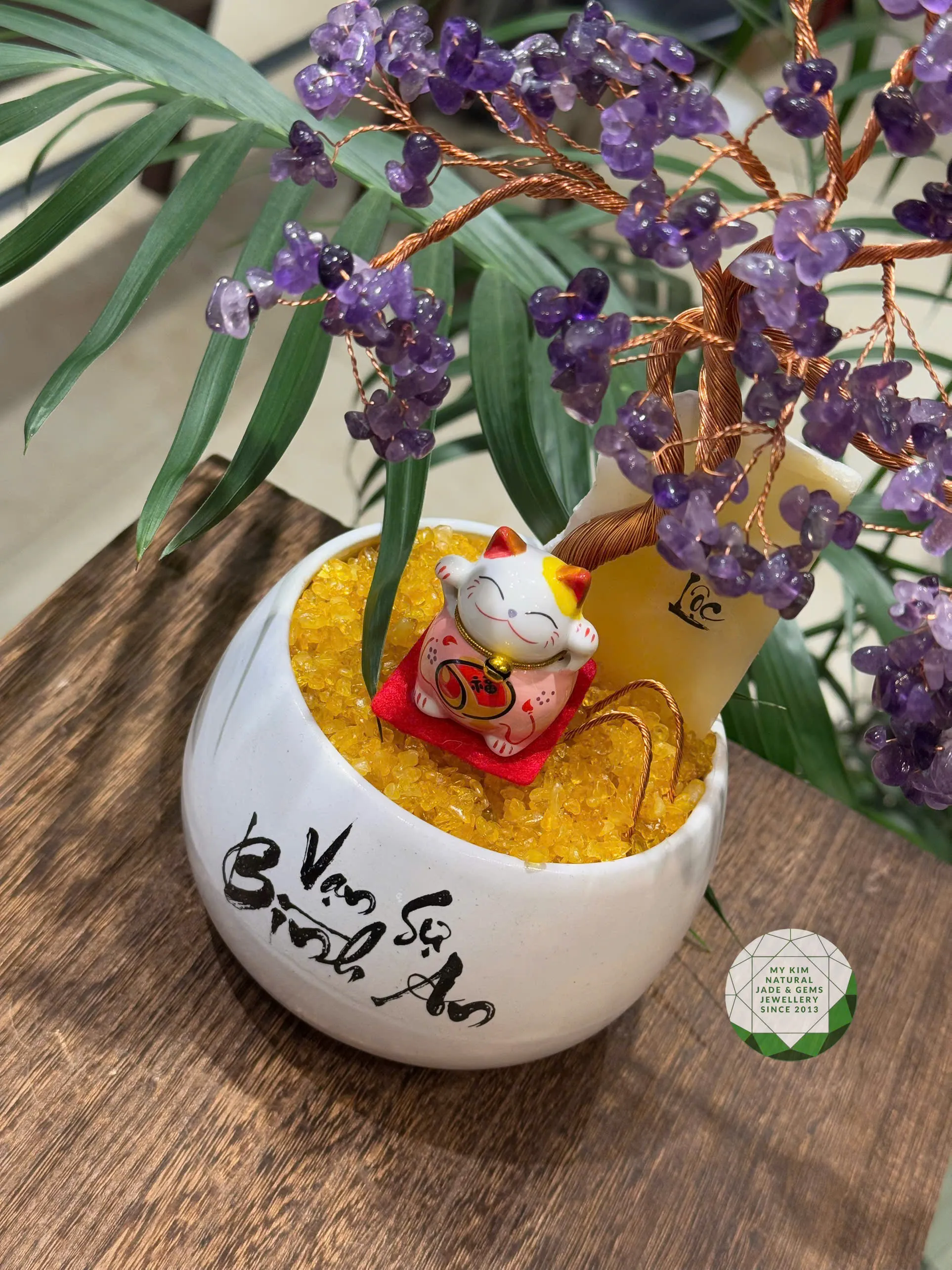 💜 Cây Bonsai Thạch Anh Tím Đá Tự Nhiên – Vẻ Đẹp Trầm Tĩnh & Triết Lý Sống An Nhiên