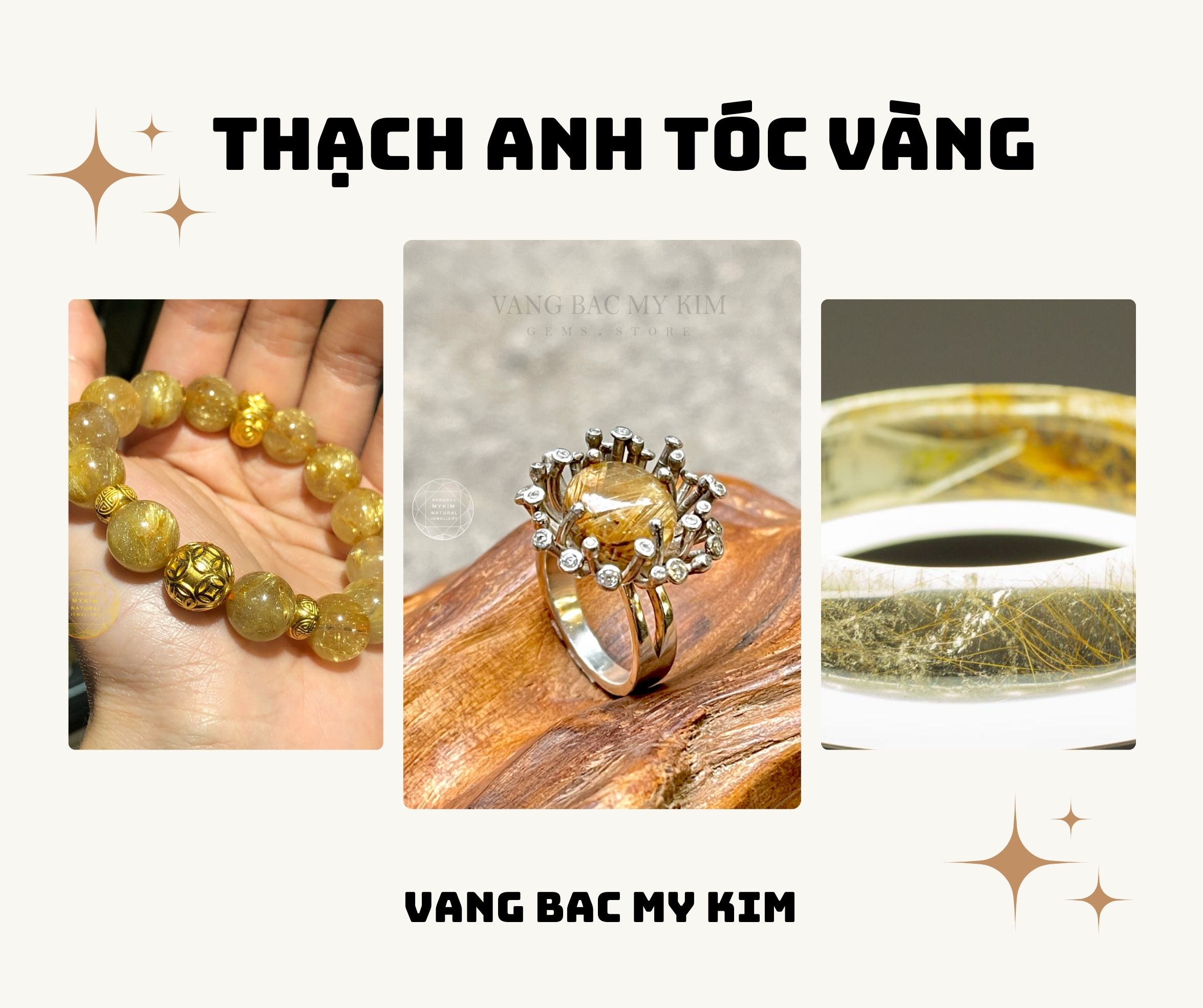 Golden Rutilated Quartz ✨ VIÊN ĐÁ CỦA SỰ THỊNH VƯỢNG VÀ MAY MẮN