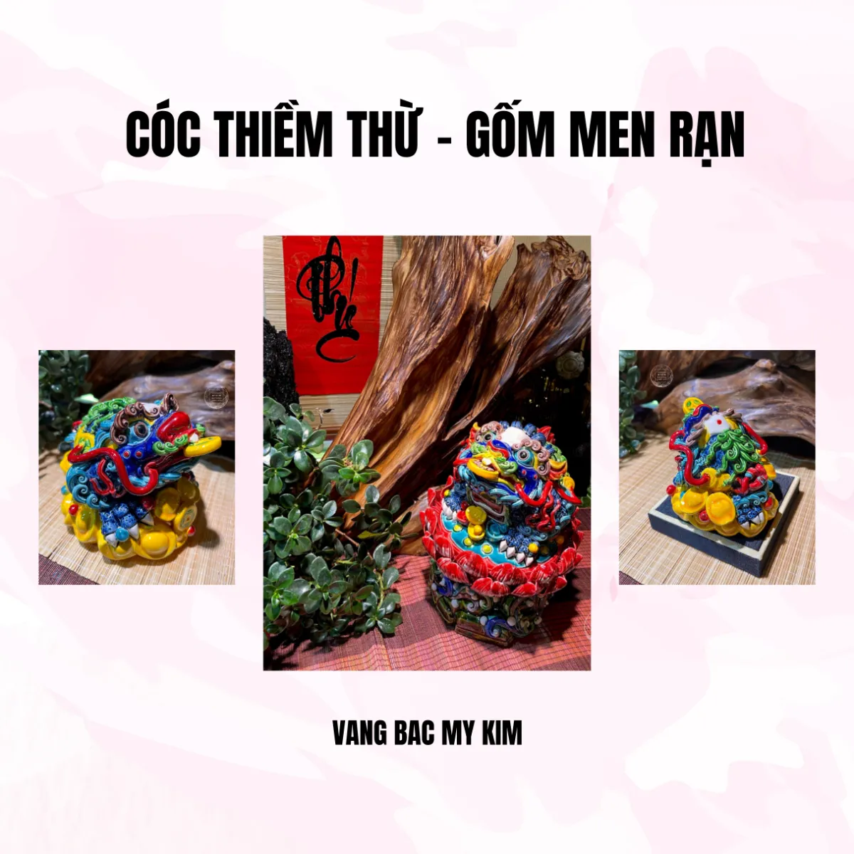 🐸 THIỀM THỪ GỐM MEN RẠN TAIWAN