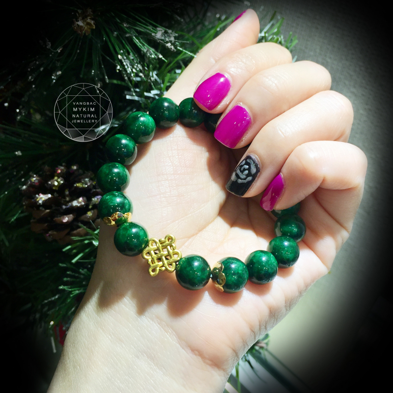 💚 Vòng Đá Sơn Thủy – Charm Vàng Vĩnh Kết Đồng Tâm | Biểu Tượng Gắn Kết – Hài Hòa – Đồng Hành Bền Vững