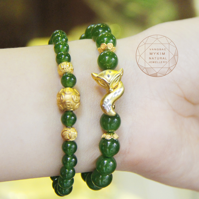 Vòng thạch anh xanh Mang đến Tài Lộc - Tình Yêu