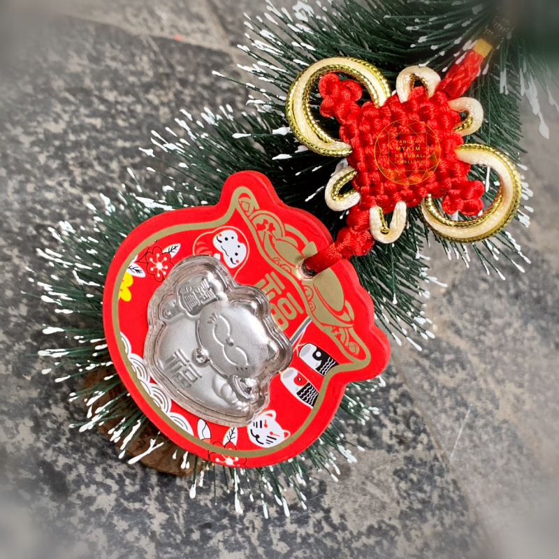 Khánh treo vĩnh kết đồng tâm  Mèo Thần Tài