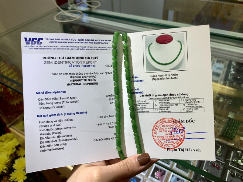 💎 Vòng Cổ Ngọc Bích VIP • Trang Sức Phong Thủy Cao Cấp • MYKIM Jade & Gems