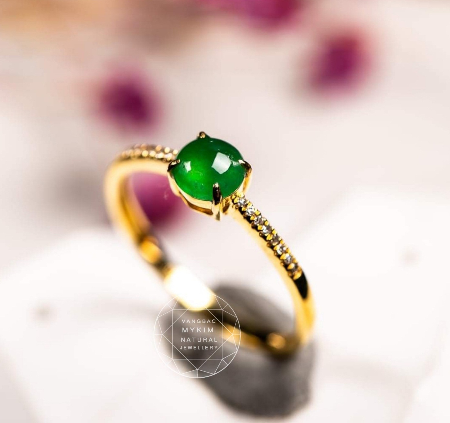 Nhẫn Ngọc Phỉ Thúy - Vàng 10k - 14k - 18k