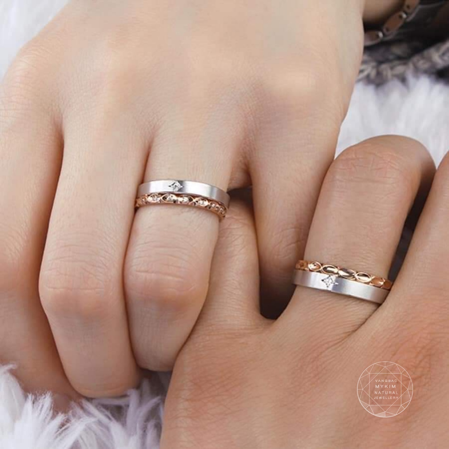 Nhẫn cưới - MS01 - Vàng 14k - 18k