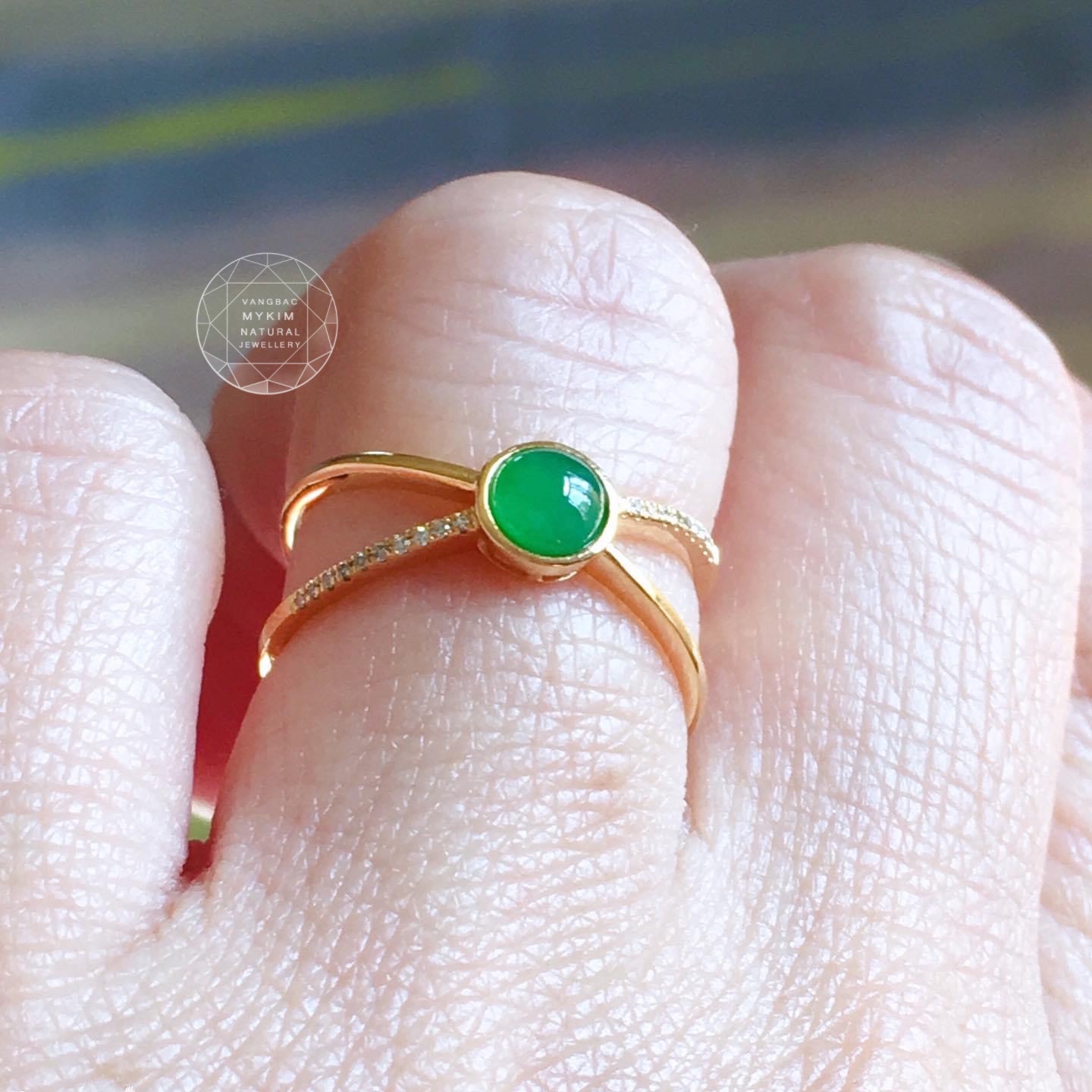 💚 NHẪN NGỌC PHỈ THÚY – VÀNG 10K | 14K | 18K | THIẾT KẾ TỐI GIẢN THANH LỊCH