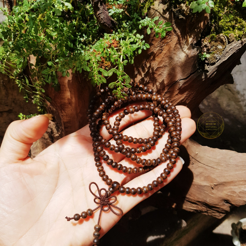 Vòng Gỗ Trầm Hương Indo Size Nhỏ ~4mm