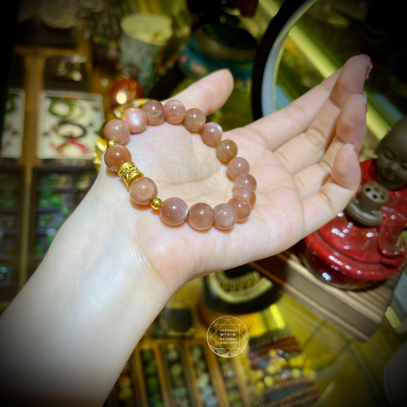 Vòng Đá Sunstone - Mix Vàng