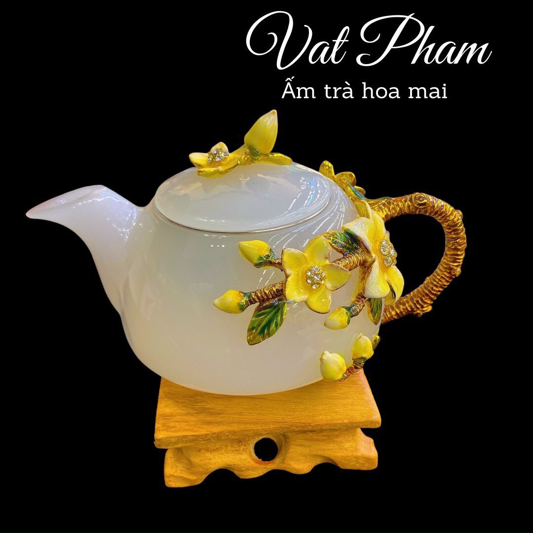 Ấm Trà Hoa Mai