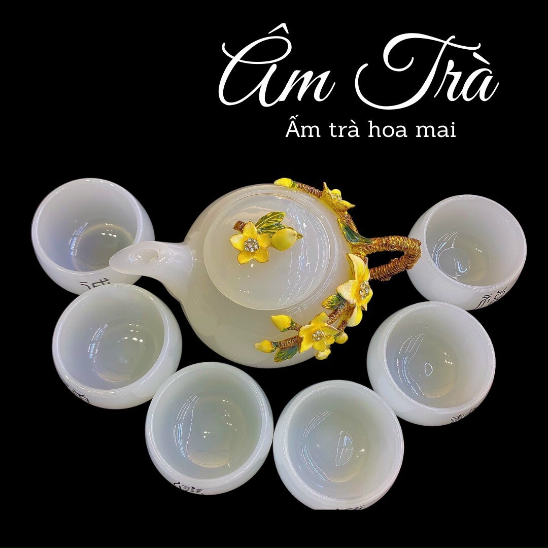 Ấm Trà Hoa Mai