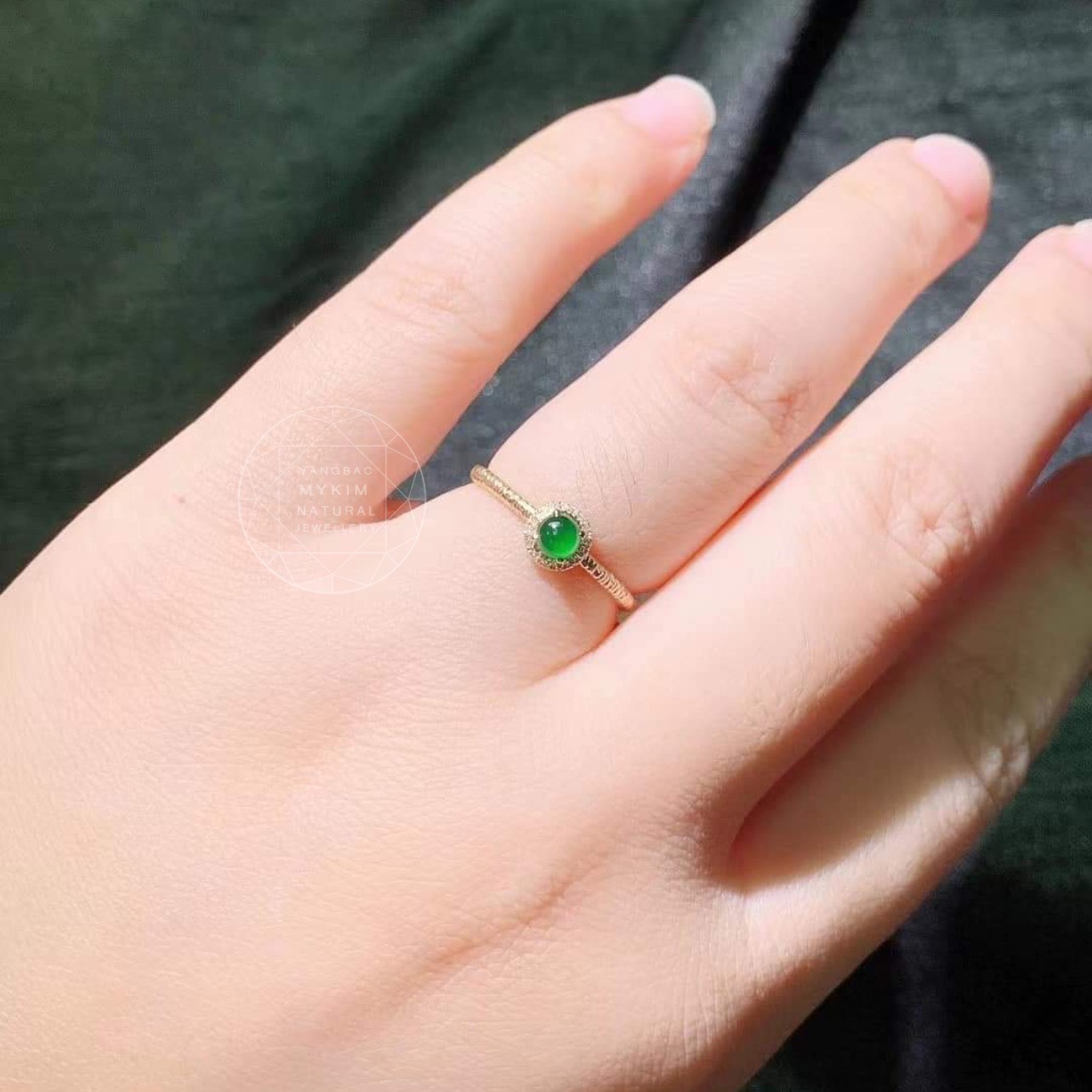 Nhẫn Ngọc Jadeite - Vàng 10k - 14k - 18k