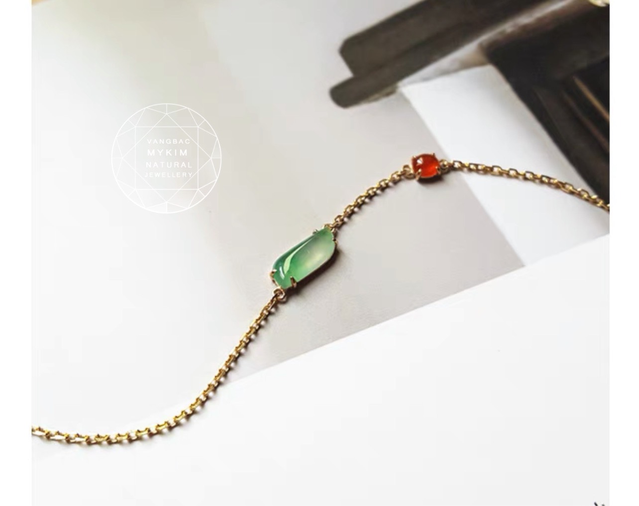 Lắc tay Ngọc Jadeite - Vàng 10k - 14k - 18k