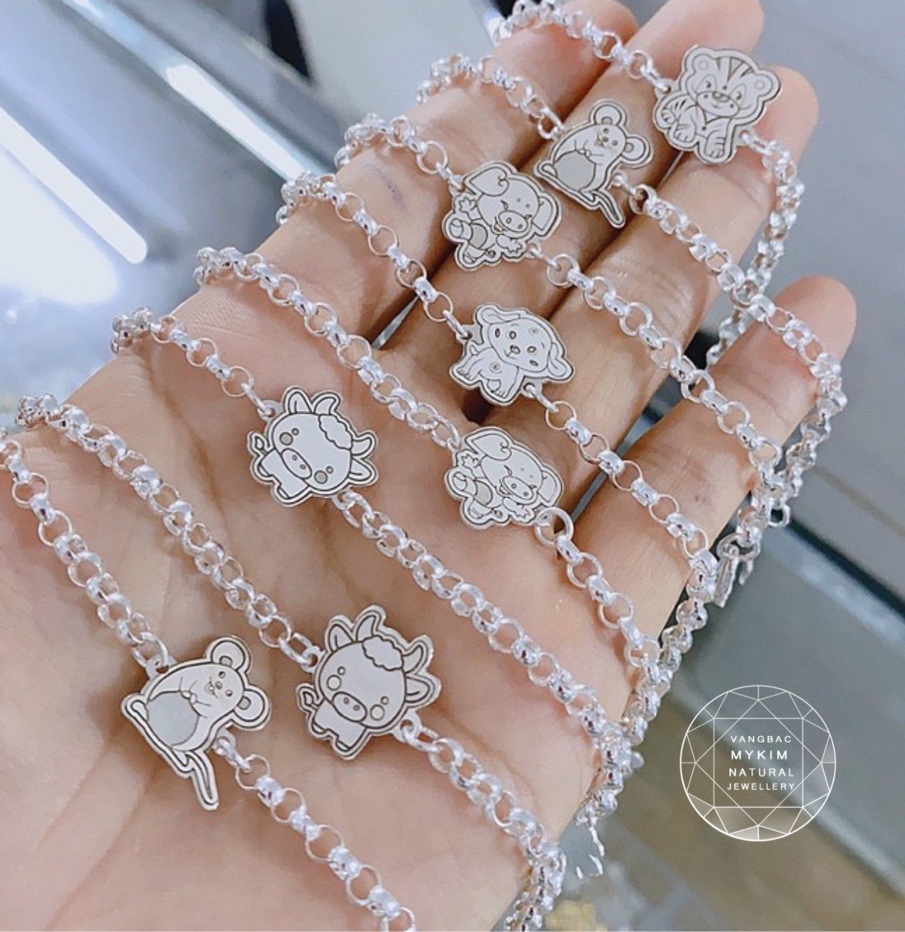 Lắc Tay Bạc Con Giống - Bạc 925