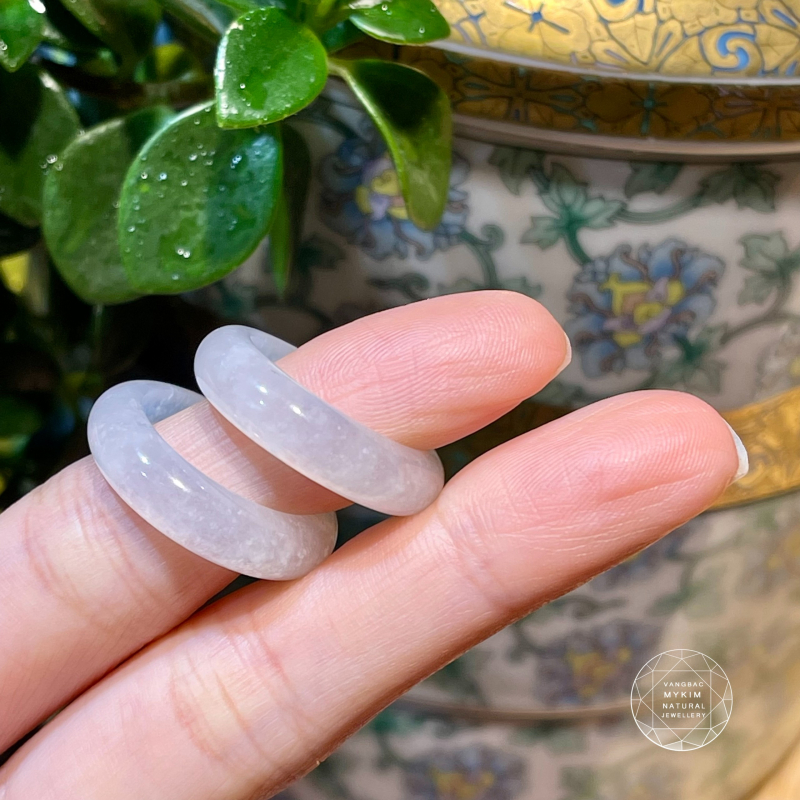 Nhẫn Băng Ngọc Phỉ Thúy Jadeite - Bản liền khối