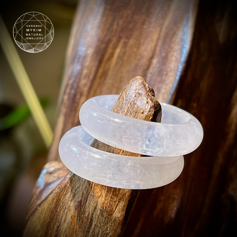 Nhẫn Băng Ngọc Phỉ Thúy Jadeite - Bản liền khối