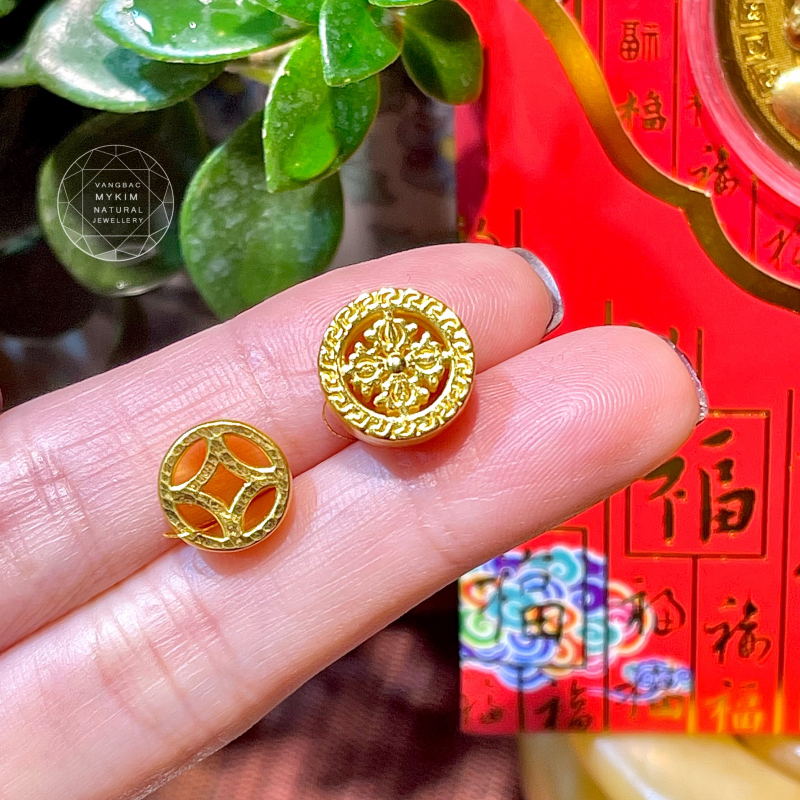 Charm Vàng 24k - Bánh xe pháp luân
