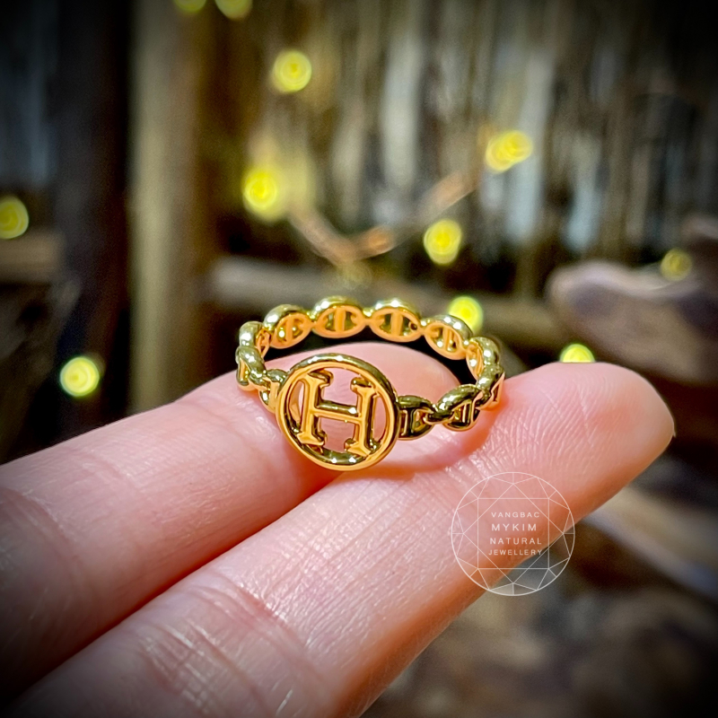Nhẫn Chữ H - Vàng 14k