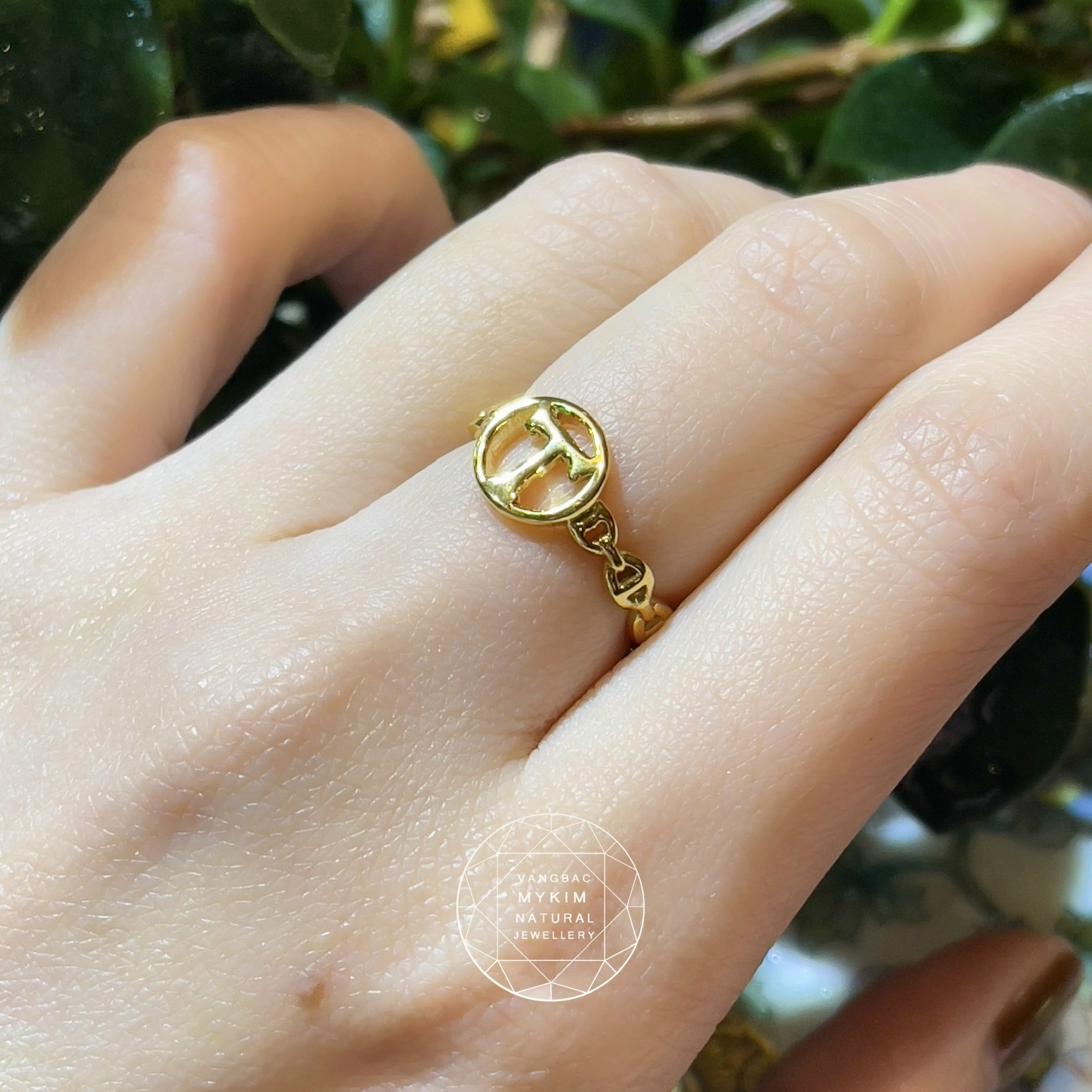 Nhẫn chữ T - Vàng 14k