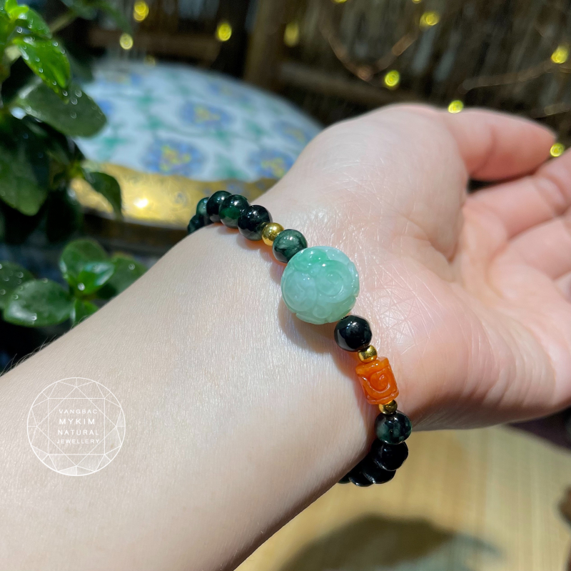 Vòng Ngọc Phỉ Thúy Jadeite - PK vàng 