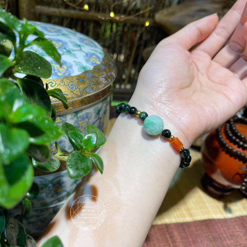 Vòng Ngọc Phỉ Thúy Jadeite - PK vàng 