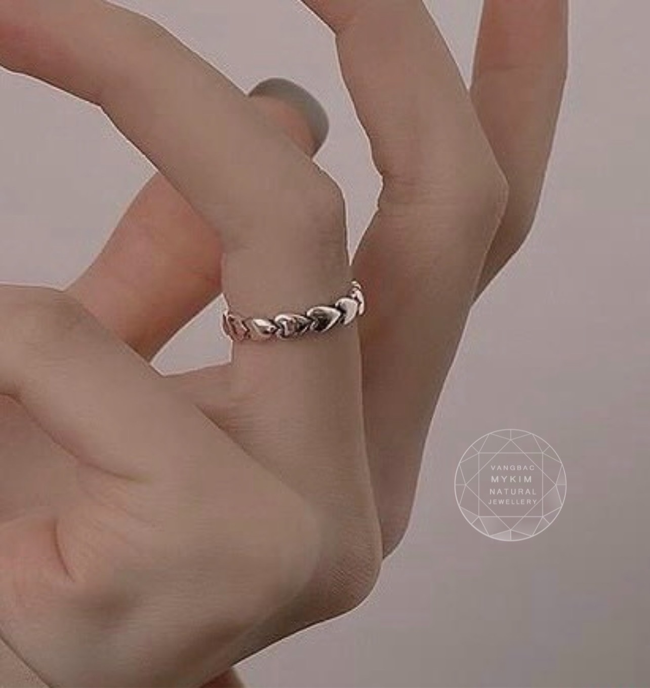 Nhẫn Trái Tim - Bạc 925