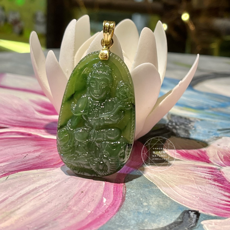 🙏 Mặt Phật Bản Mệnh Ngọc Bích Nephrite • Phổ Hiền Bồ Tát • Dành Cho Tuổi Thìn & Tỵ • Trang Sức Phong Thủy Bình An & Tài Lộc