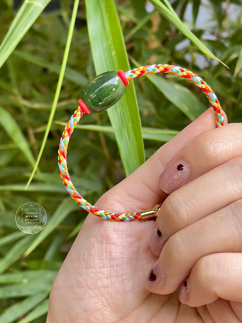 🌈 Vòng Kiềng Ngũ Sắc • Lu Thống Ngọc Bích Nephrite VIP • Trang Sức Phong Thủy Tài Lộc & Bình An