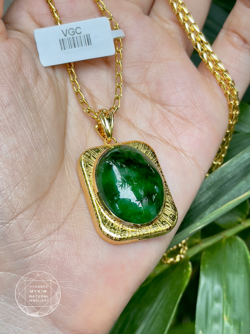 Dây chuyền Ngọc Phỉ Thuý Jadeite VIP - Vàng 18k