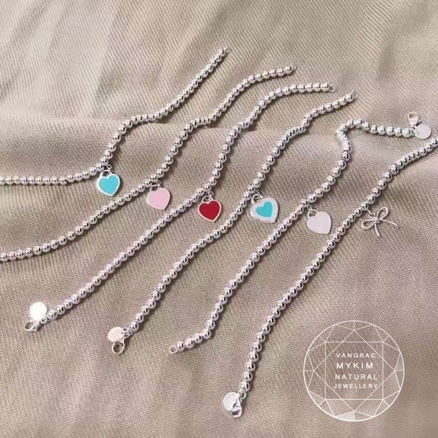 Lắc Tay Bi Bạc 999 - Trái Tim