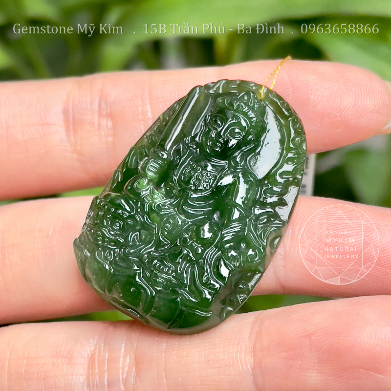 Phật Bản Mệnh Ngọc Bích Nephrite • Văn Thù Sư Lợi Bồ Tát • Phong Thủy Cho Tuổi Mão