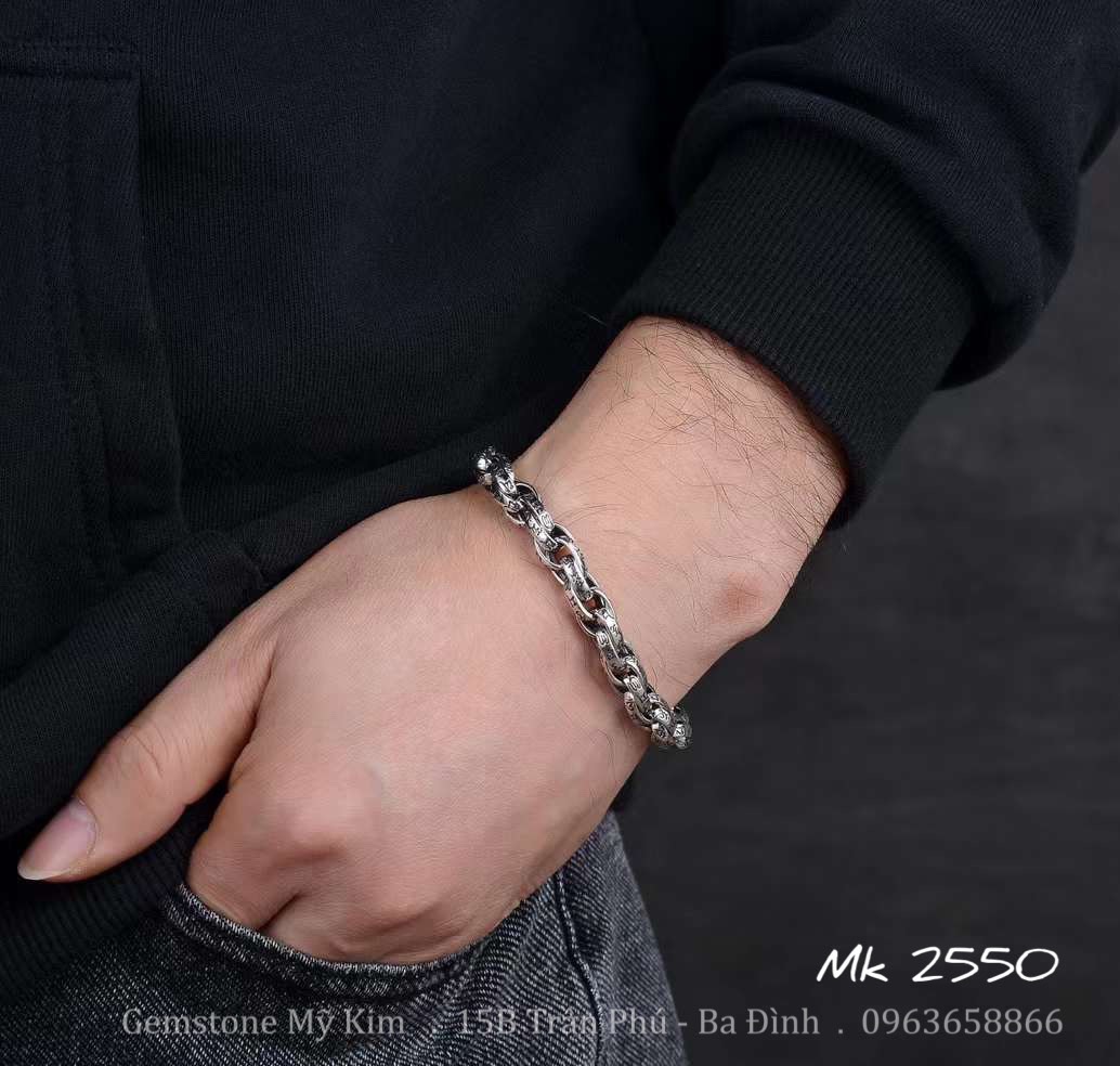 Lắc Bạc Cho Nam - Bạc 925 Nguyên Chất - MS011