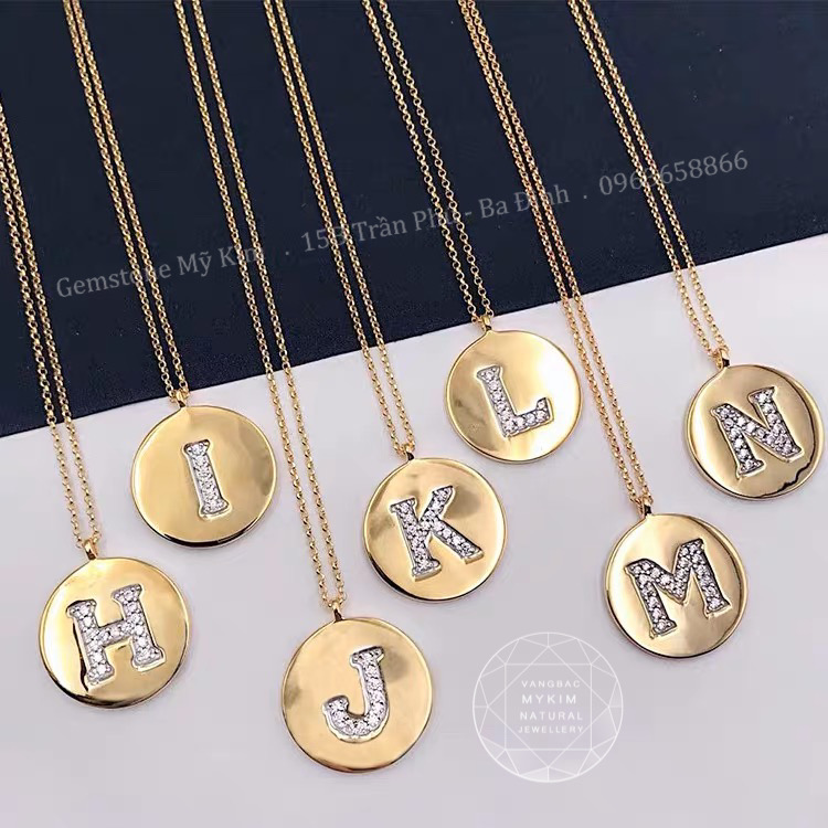 Mặt Dây Chữ Theo Yêu Cầu - Vàng 10k - 14k - 18k -MS2