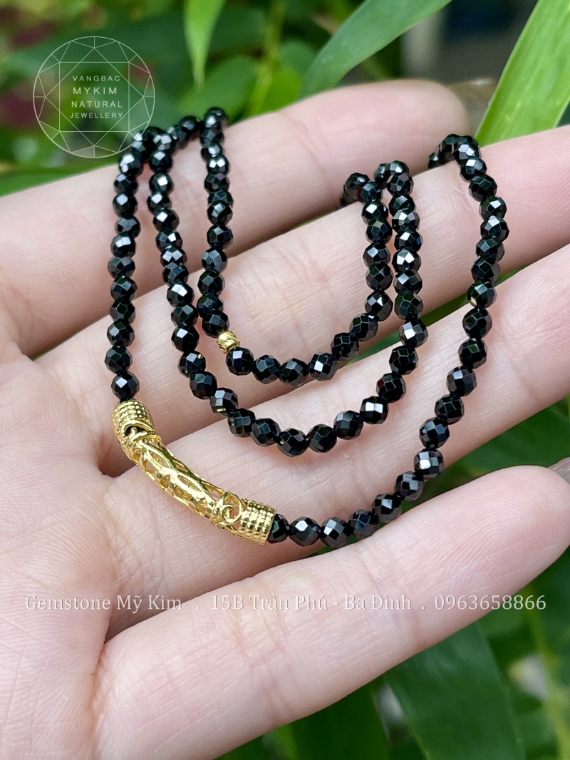 Chuỗi Vòng Thạch Anh Phay mix Charm Vàng 10k