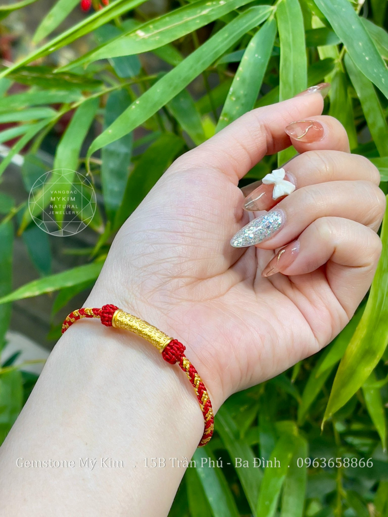 Dây Tết Chỉ Đỏ - Charm Ummani Vàng 