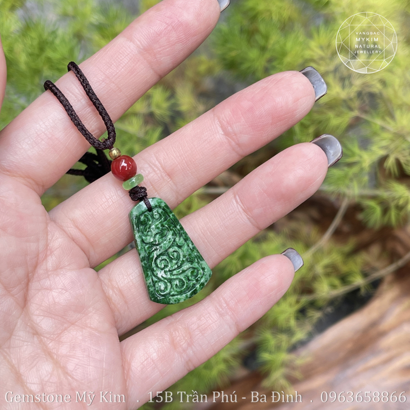 Mặt Dây Ngọc Phỉ Thuý điêu khắc - Jadeite VIP