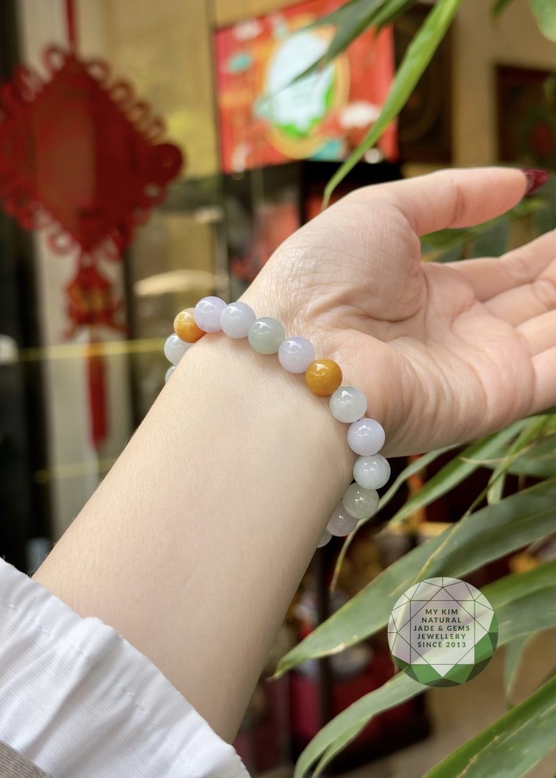 Vòng Ngọc Phỉ Thúy Đa Bảo - Jadeite Vip 9.5mm