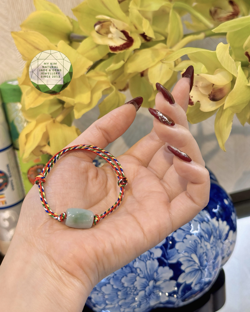 🌿 Dây Tết chỉ Ngũ Sắc Lu Thống Ngọc Cẩm Thạch