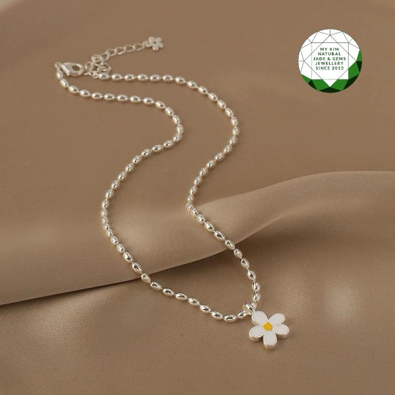 Dây chuyền Hoa Cúc Bạc 925 cao cấp