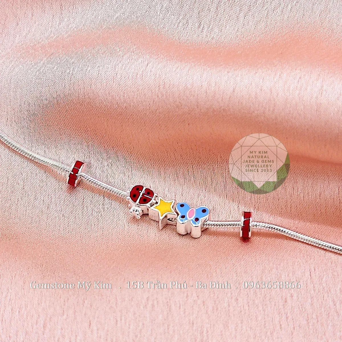 BST Lắc Bạc Cao Cấp Mix Charm 