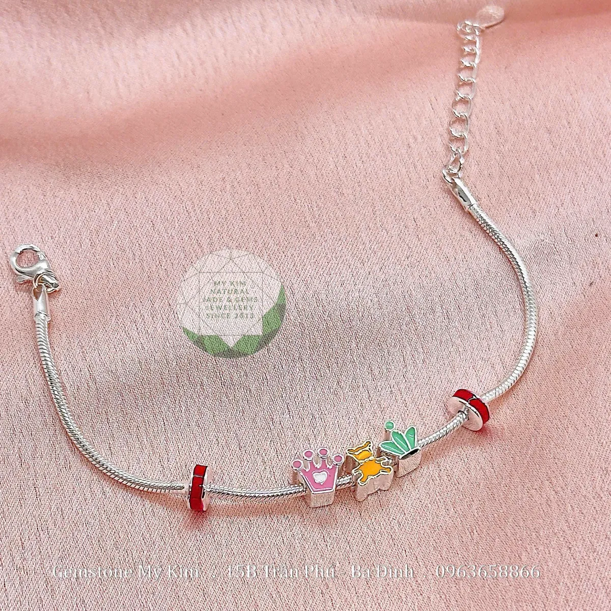 BST Lắc Bạc Cao Cấp Mix Charm 