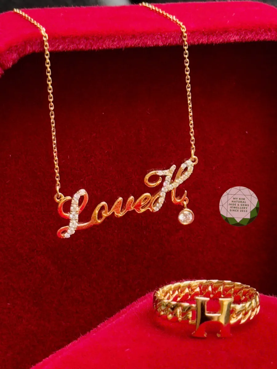 Dây chuyền chữ Love - Vàng 10k - 14k - 18k
