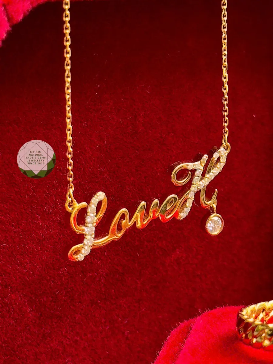 Dây chuyền chữ Love - Vàng 10k - 14k - 18k