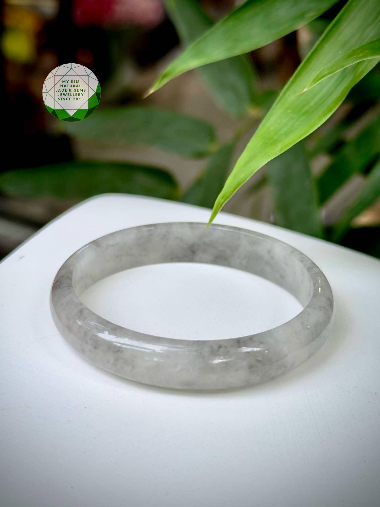 🖤 Vòng Ngọc Phỉ Thúy Gà Đen Bản Hẹ | Jadeite Tự Nhiên Cao Cấp