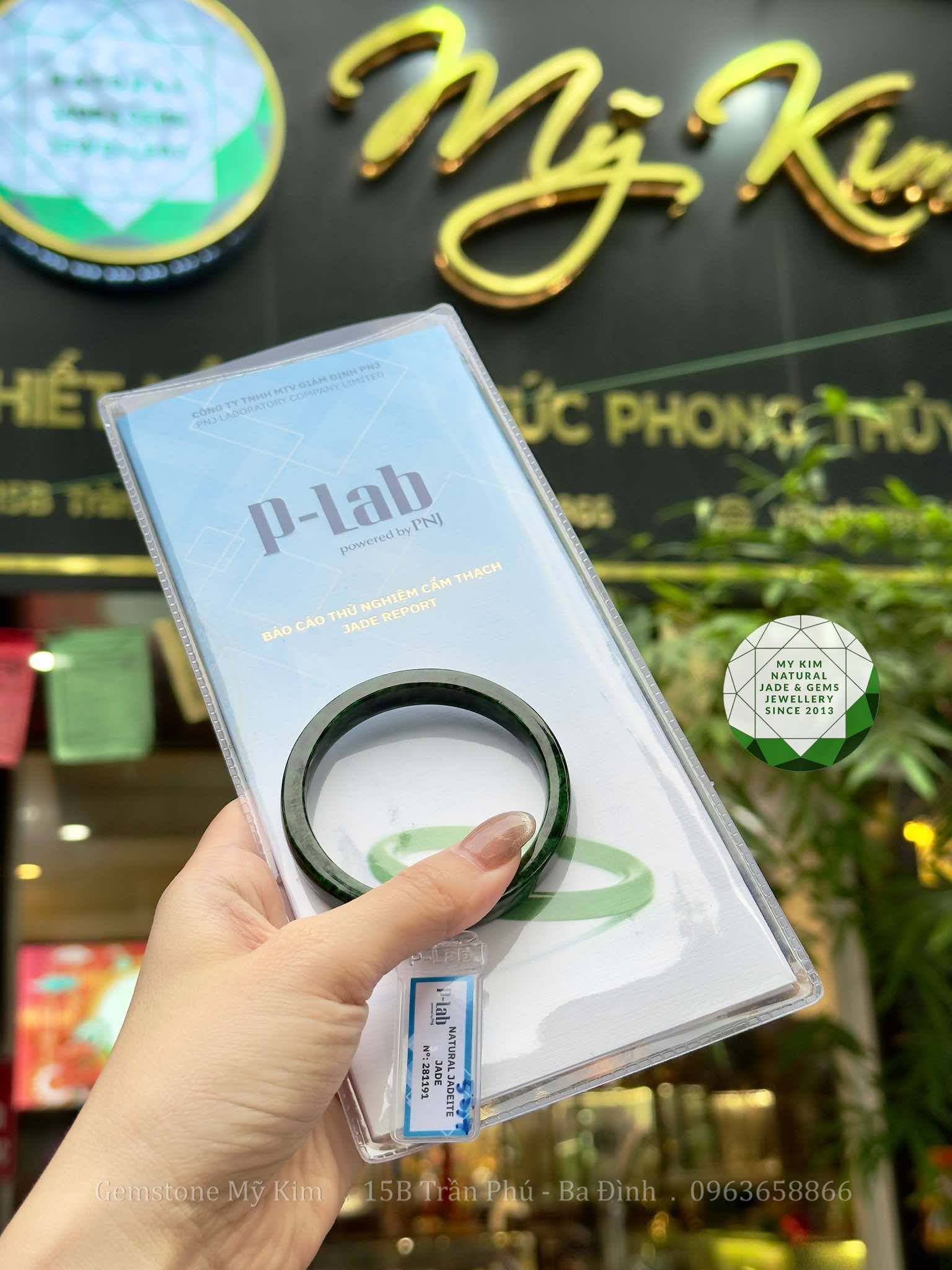 Vòng Bản Ngọc Phỉ Thuý - Jadeite Vip kèm Kiểm Định Ngọc
